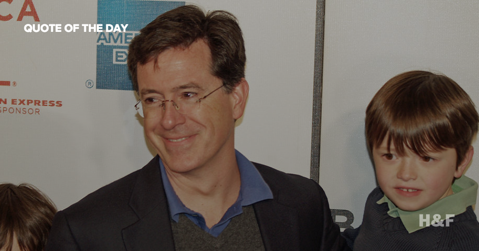 Stephen Colbert on suffering: “Acceptance is not defeat."
