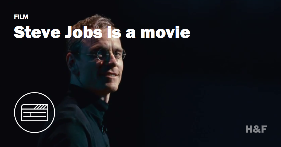 This is Michael Fassbender as Steve Jobs