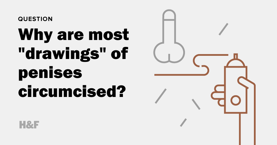Why are most "drawings" of penises circumcised?