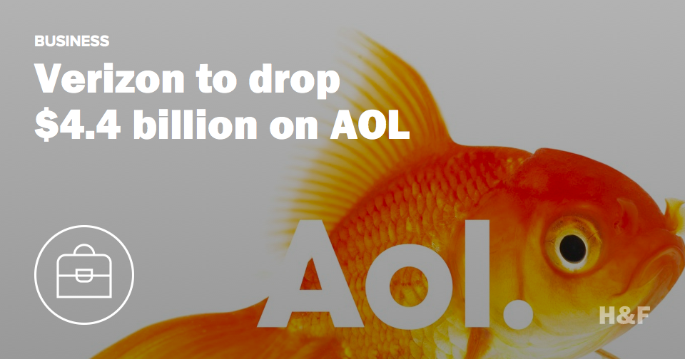 Verizon to drop $4.4 billion on AOL