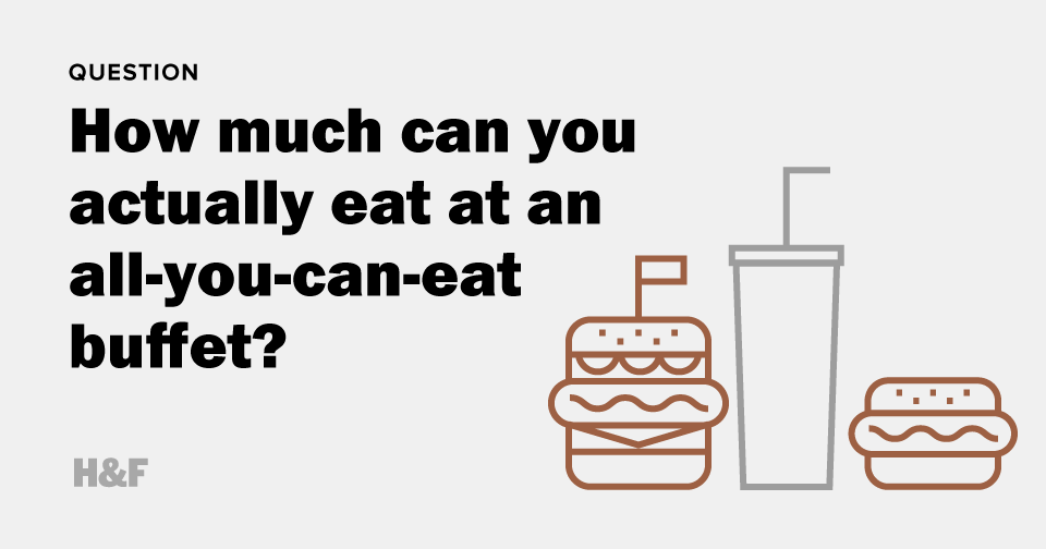 How much can you actually eat at an all-you-can-eat buffet?