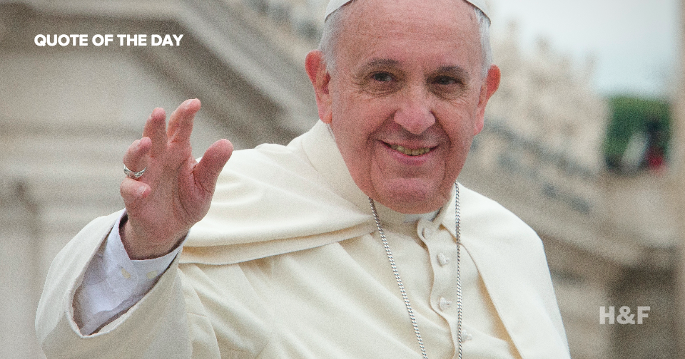 Pope Francis says "God is not a magician with a magic wand"