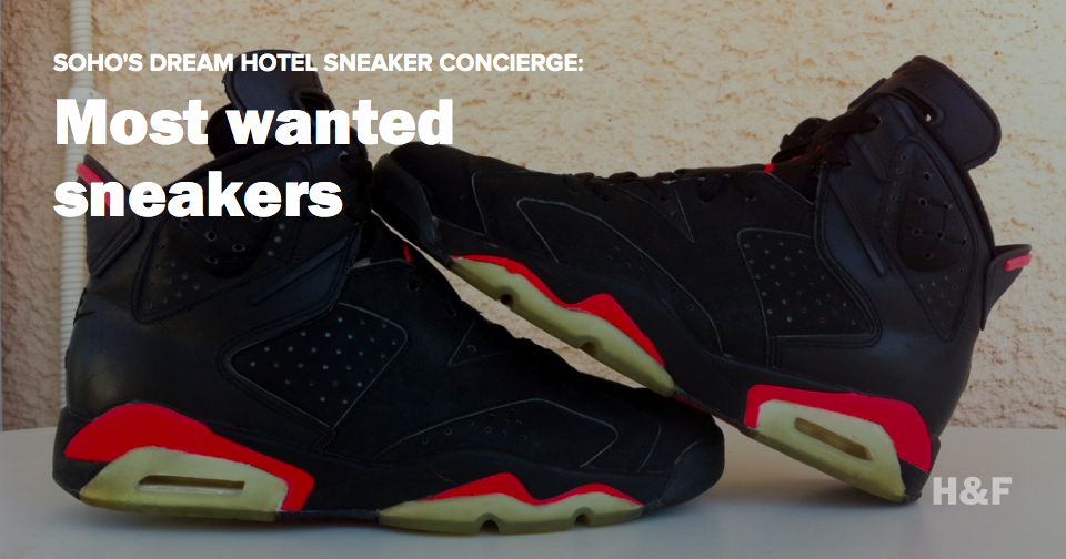 Sneaker concierge: these are the sneakers that the Dream Hotel's VIP guests want most