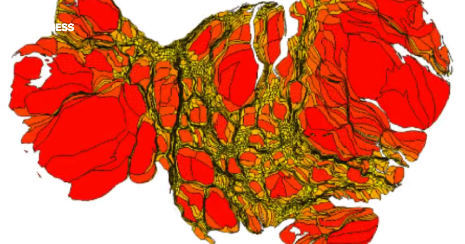 This map of United States property value renders the country unrecognizable