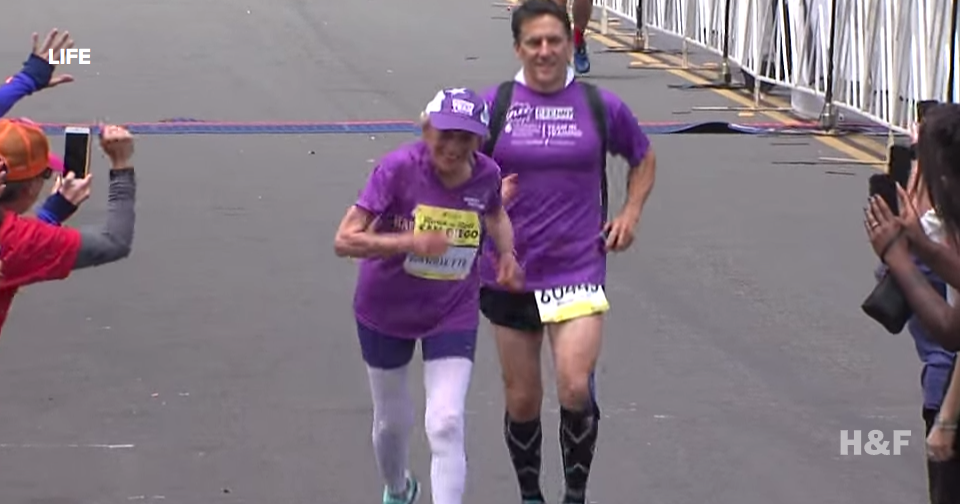 92-year-old cancer survivor Harriette Thompson just became the oldest woman to finish a marathon
