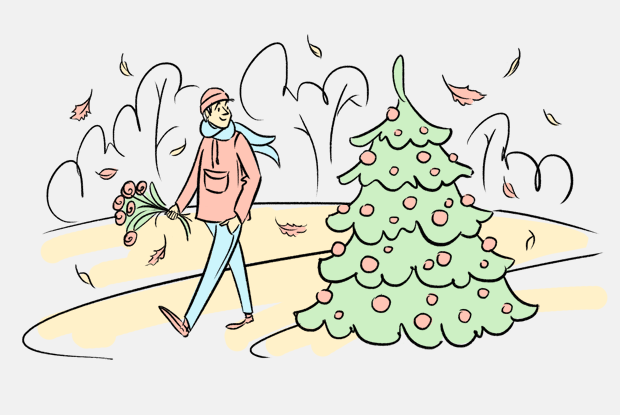 Почему ёлки в Петербурге появились так рано? — Есть вопрос на The Village