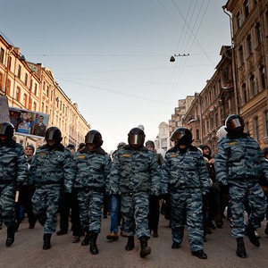 Фоторепортаж: Шествие за честные выборы в Петербурге — Фоторепортаж translation missing: ru.desktop.posts.titles.on The Village