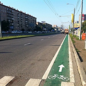 У метро «Университет» появились первые велополосы — Ситуация translation missing: ru.desktop.posts.titles.on The Village