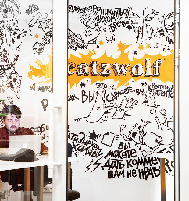 Офис недели (Москва): Catzwolf — Интерьер недели на The Village