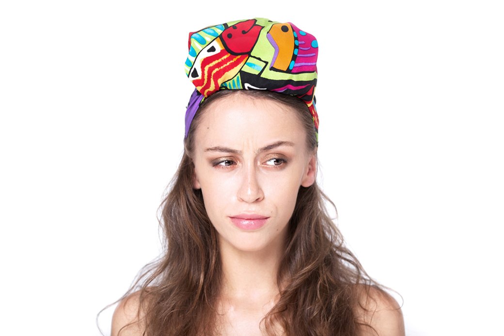 7 способов повязать платок на голову. Изображение №7.