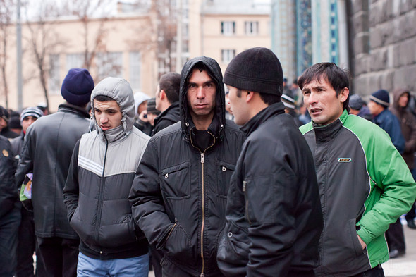 Фоторепортаж: Празднование Курбан-Байрама в Петербурге. Изображение № 6.